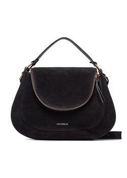 Torebka Coccinelle NAM Coccinellesole Suede E1 NAM 18 02 01 Noir 001 ze sklepu eobuwie.pl w kategorii Listonoszki - zdjęcie 163888687