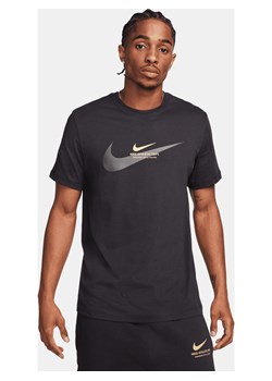 Męski T-shirt z nadrukiem Nike Sportswear - Czerń ze sklepu Nike poland w kategorii T-shirty męskie - zdjęcie 163890197