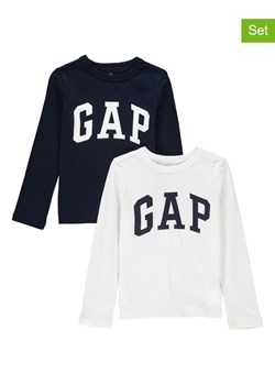 GAP Koszulki (2 szt.) w kolorze granatowym i białym ze sklepu Limango Polska w kategorii T-shirty chłopięce - zdjęcie 163890995