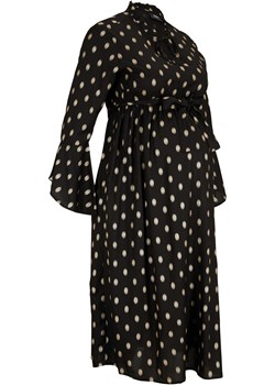 Sukienka ciążowa z metalicznym nadrukiem, dł. midi ze sklepu bonprix w kategorii Sukienki ciążowe - zdjęcie 163899559