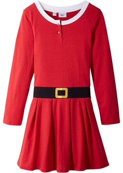 Sukienka dziewczęca bożonarodzeniowa z dżerseju ze sklepu bonprix w kategorii Sukienki dziewczęce - zdjęcie 163917455
