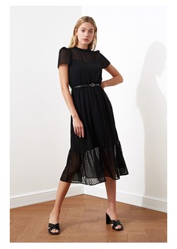 trendyol Sukienka w kolorze czarnym ze sklepu Limango Polska w kategorii Sukienki - zdjęcie 163932978