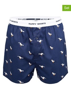 Happy Shorts Bokserki (3 pary) w kolorze granatowym i szarym - id: 14665843 - marki Happy Shorts - 163933478 Happy Shorts Bokserki (3 pary) w kolorze granatowym i szarym ze sklepu Limango Polska w kategorii Majtki męskie - zdjęcie 163933478