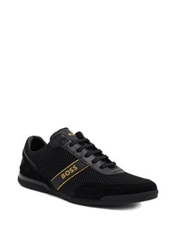 BOSS BLACK Sneakersy Saturn_Lowp_merb | z dodatkiem skóry ze sklepu Gomez Fashion Store w kategorii Buty sportowe męskie - zdjęcie 163936577