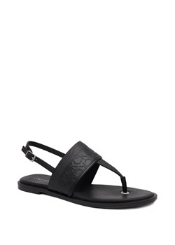 Calvin Klein Skórzane sandały ALMOND TP SANDAL - HF MONO ze sklepu Gomez Fashion Store w kategorii Sandały damskie - zdjęcie 163937285
