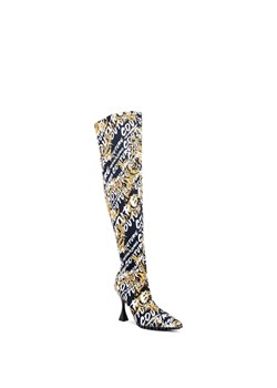 Versace Jeans Couture Kozaki na szpilce ze sklepu Gomez Fashion Store w kategorii Kozaki damskie - zdjęcie 163937425
