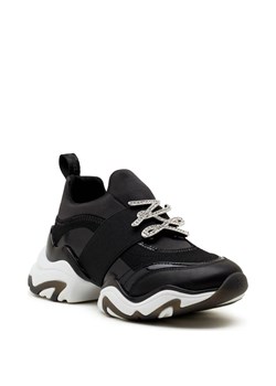 Karl Lagerfeld Sneakersy GEMINI Sock Runner Lo | z dodatkiem skóry ze sklepu Gomez Fashion Store w kategorii Buty sportowe damskie - zdjęcie 163938719