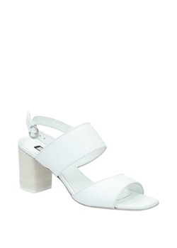 Liu Jo Skórzane sandały na słupku CLARA 2 ze sklepu Gomez Fashion Store w kategorii Sandały damskie - zdjęcie 163941579