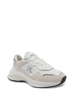 Karl Lagerfeld Sneakersy LUX FINESSE Monogram Lace Lo | z dodatkiem skóry ze sklepu Gomez Fashion Store w kategorii Buty sportowe damskie - zdjęcie 163942265