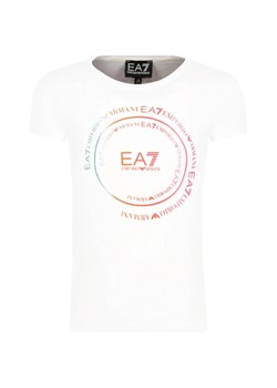 EA7 T-shirt | Regular Fit ze sklepu Gomez Fashion Store w kategorii Bluzki dziewczęce - zdjęcie 163949228