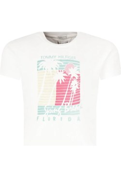 Tommy Hilfiger T-shirt PALM POSTER | Regular Fit ze sklepu Gomez Fashion Store w kategorii Bluzki dziewczęce - zdjęcie 163949277