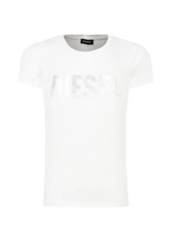 Diesel T-shirt | Regular Fit ze sklepu Gomez Fashion Store w kategorii Bluzki dziewczęce - zdjęcie 163949278