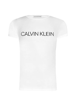 CALVIN KLEIN JEANS T-shirt INSTITUTIONAL | Slim Fit ze sklepu Gomez Fashion Store w kategorii Bluzki dziewczęce - zdjęcie 163949295