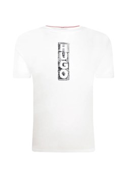 HUGO KIDS T-shirt | Regular Fit ze sklepu Gomez Fashion Store w kategorii Bluzki dziewczęce - zdjęcie 163949306