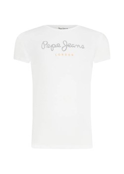 Pepe Jeans London T-shirt HANA GLITTER | Regular Fit ze sklepu Gomez Fashion Store w kategorii Bluzki dziewczęce - zdjęcie 163949389