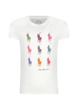 POLO RALPH LAUREN T-shirt | Regular Fit ze sklepu Gomez Fashion Store w kategorii Bluzki dziewczęce - zdjęcie 163949559