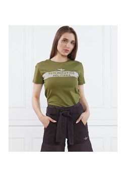 Aeronautica Militare T-shirt | Slim Fit ze sklepu Gomez Fashion Store w kategorii Bluzki damskie - zdjęcie 163956039