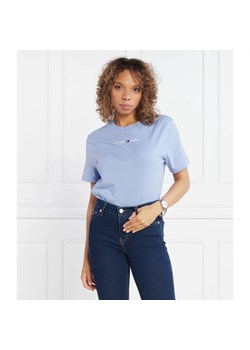 Tommy Jeans T-shirt SERIF LINEAR | Regular Fit ze sklepu Gomez Fashion Store w kategorii Bluzki damskie - zdjęcie 163956325