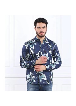 GUESS Koszula LS LUXE WATERCLR FLO | Slim Fit ze sklepu Gomez Fashion Store w kategorii Koszule męskie - zdjęcie 163956945