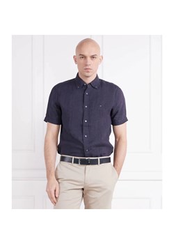Tommy Hilfiger Lniana koszula PIGMENT DYED LINEN RF SHIRT S/S | Regular Fit ze sklepu Gomez Fashion Store w kategorii Koszule męskie - zdjęcie 163957956