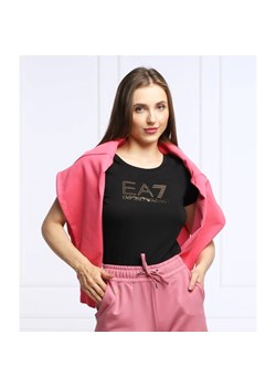 EA7 T-shirt | Regular Fit ze sklepu Gomez Fashion Store w kategorii Bluzki damskie - zdjęcie 163958705