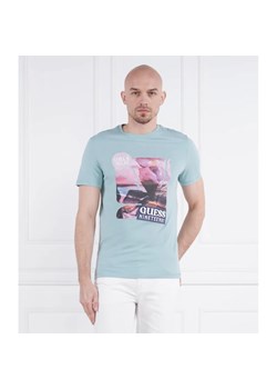 GUESS T-shirt SUNSET FLOWER | Slim Fit ze sklepu Gomez Fashion Store w kategorii T-shirty męskie - zdjęcie 163959086