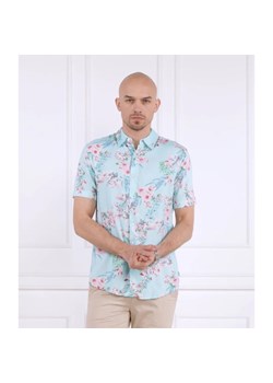 GUESS Koszula SS ECO RAYON WLD ORC | Slim Fit ze sklepu Gomez Fashion Store w kategorii Koszule męskie - zdjęcie 163959628