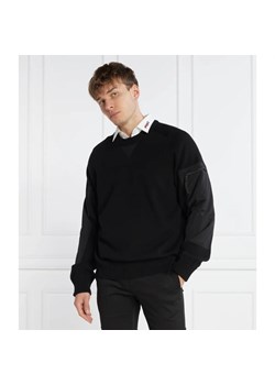 HUGO Sweter Sutil | Relaxed fit | z dodatkiem wełny ze sklepu Gomez Fashion Store w kategorii Swetry męskie - zdjęcie 163960768