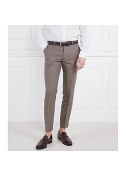 Oscar Jacobson Wełniane spodnie Denz | Slim Fit ze sklepu Gomez Fashion Store w kategorii Spodnie męskie - zdjęcie 163961235