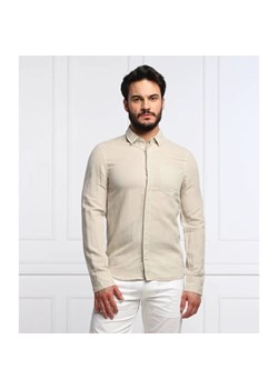 Calvin Klein Lniana koszula | Slim Fit ze sklepu Gomez Fashion Store w kategorii Koszule męskie - zdjęcie 163961236