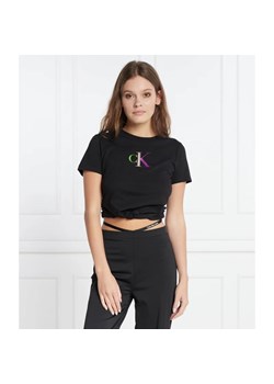 CALVIN KLEIN JEANS T-shirt | Straight fit ze sklepu Gomez Fashion Store w kategorii Bluzki damskie - zdjęcie 163962166