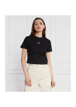 CALVIN KLEIN JEANS T-shirt | Cropped Fit ze sklepu Gomez Fashion Store w kategorii Bluzki damskie - zdjęcie 163965495