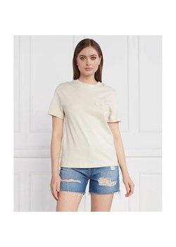 CALVIN KLEIN JEANS T-shirt CHENILLE | Regular Fit ze sklepu Gomez Fashion Store w kategorii Bluzki damskie - zdjęcie 163965869