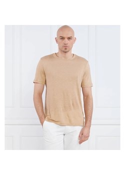 BOSS BLACK Lniany t-shirt Tiburt | Regular Fit ze sklepu Gomez Fashion Store w kategorii T-shirty męskie - zdjęcie 163966248