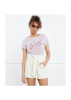 GUESS T-shirt SHADED LOGO | Regular Fit ze sklepu Gomez Fashion Store w kategorii Bluzki damskie - zdjęcie 163967535