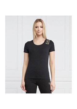 EA7 T-shirt | Regular Fit ze sklepu Gomez Fashion Store w kategorii Bluzki damskie - zdjęcie 163968776