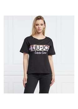 Liu Jo Rose T-shirt | Regular Fit ze sklepu Gomez Fashion Store w kategorii Bluzki damskie - zdjęcie 163969205