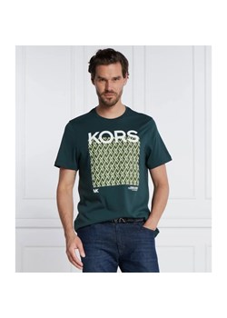 Michael Kors T-shirt LATTICE KORS TEE | Regular Fit ze sklepu Gomez Fashion Store w kategorii T-shirty męskie - zdjęcie 163969807