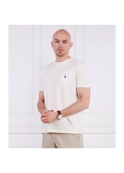 POLO RALPH LAUREN T-shirt | Regular Fit | z dodatkiem lnu ze sklepu Gomez Fashion Store w kategorii T-shirty męskie - zdjęcie 163970038