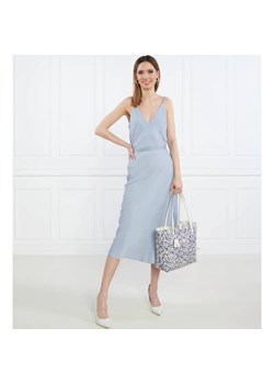 Calvin Klein Satynowy top | Longline Fit ze sklepu Gomez Fashion Store w kategorii Bluzki damskie - zdjęcie 163971019