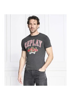 Replay T-shirt MURBLE | Regular Fit ze sklepu Gomez Fashion Store w kategorii T-shirty męskie - zdjęcie 163971365