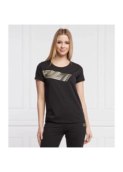 EA7 T-shirt | Regular Fit ze sklepu Gomez Fashion Store w kategorii Bluzki damskie - zdjęcie 163971558