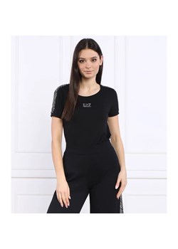 EA7 T-shirt | Regular Fit ze sklepu Gomez Fashion Store w kategorii Bluzki damskie - zdjęcie 163971939
