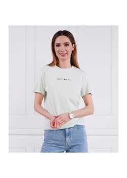 Tommy Jeans T-shirt | Regular Fit ze sklepu Gomez Fashion Store w kategorii Bluzki damskie - zdjęcie 163973078