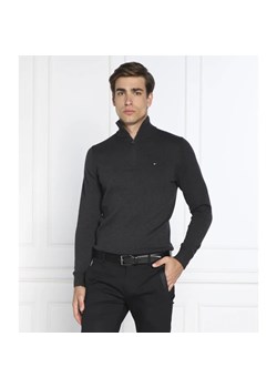 Tommy Hilfiger Sweter ZIP MOCK | Regular Fit | z dodatkiem kaszmiru ze sklepu Gomez Fashion Store w kategorii Swetry męskie - zdjęcie 163973136