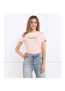 BOSS BLACK T-shirt C_Elogo_5 | Regular Fit ze sklepu Gomez Fashion Store w kategorii Bluzki damskie - zdjęcie 163974778