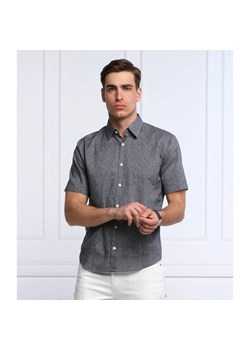 HUGO Lniana koszula Ermino | Regular Fit ze sklepu Gomez Fashion Store w kategorii Koszule męskie - zdjęcie 163975676