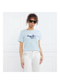 Pepe Jeans London T-shirt GOLDIE | Regular Fit ze sklepu Gomez Fashion Store w kategorii Bluzki damskie - zdjęcie 163976195