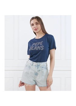 Pepe Jeans London T-shirt NIKO | Regular Fit ze sklepu Gomez Fashion Store w kategorii Bluzki damskie - zdjęcie 163976427