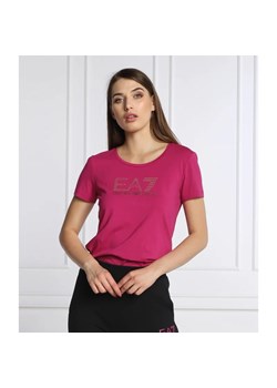 EA7 T-shirt | Regular Fit ze sklepu Gomez Fashion Store w kategorii Bluzki damskie - zdjęcie 163976617